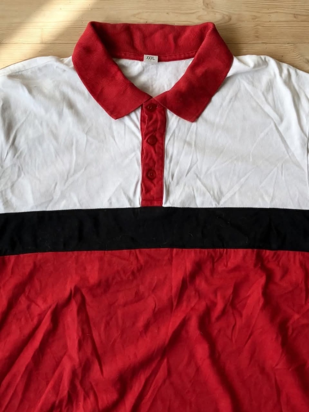 Gucci Red, White & Black Stripe Polo Shirt